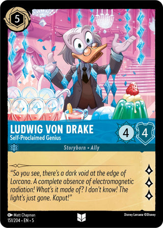 Ludwig Von Drake - Self-Proclaimed Genius (151) (5) - Disney Lorcana Single