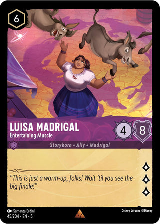 Luisa Madrigal - Entertaining Muscle (45) (5) - Disney Lorcana Single