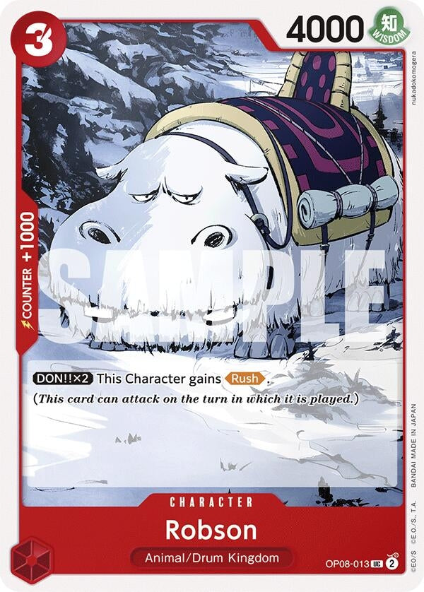 Robson (8013) (OP08) - One Piece Card Game Single