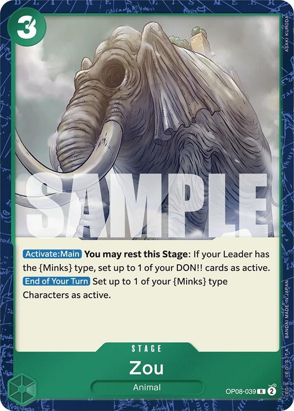Zou (8039) (OP08) - One Piece Card Game Single