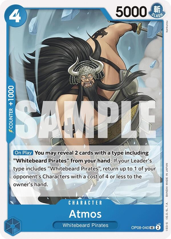Atmos (8040) (OP08) - One Piece Card Game Single
