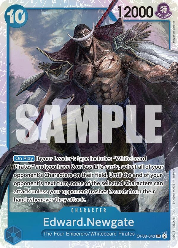 Edward.Newgate (8043) (OP08) - One Piece Card Game Single