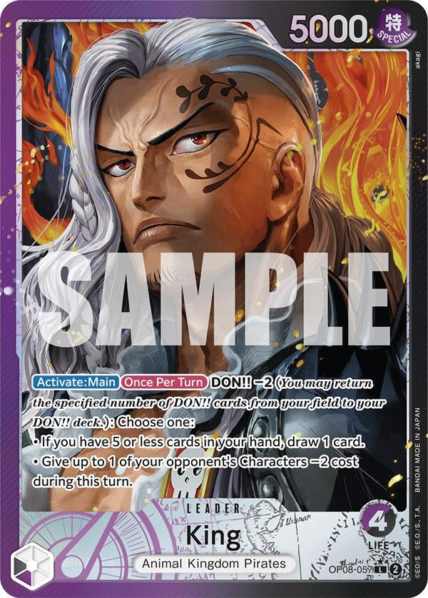 King (057) (Parallel) (8057) (OP08) - One Piece Card Game Single