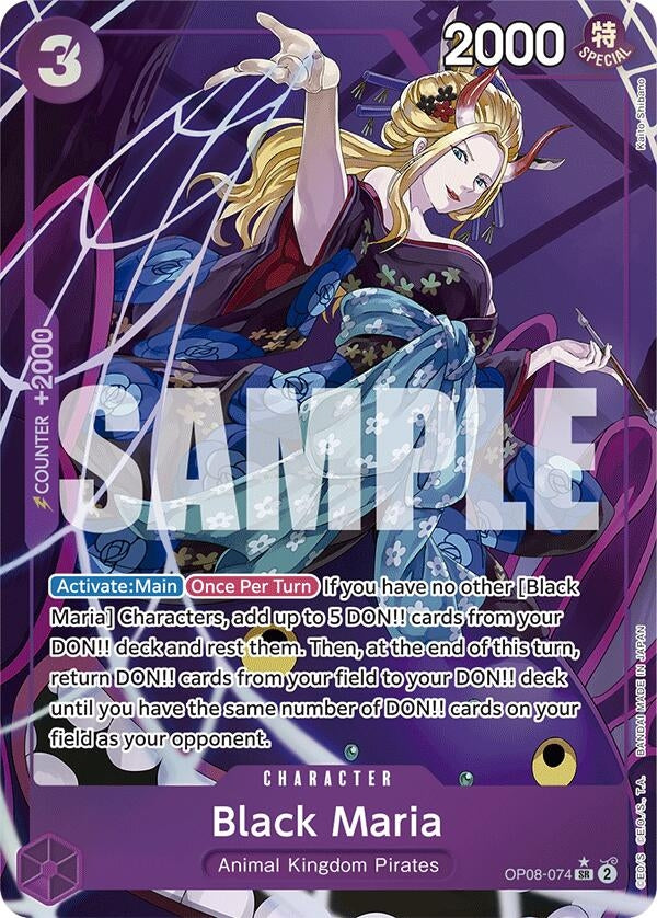 Black Maria (Parallel) (8074) (OP08) - One Piece Card Game Single