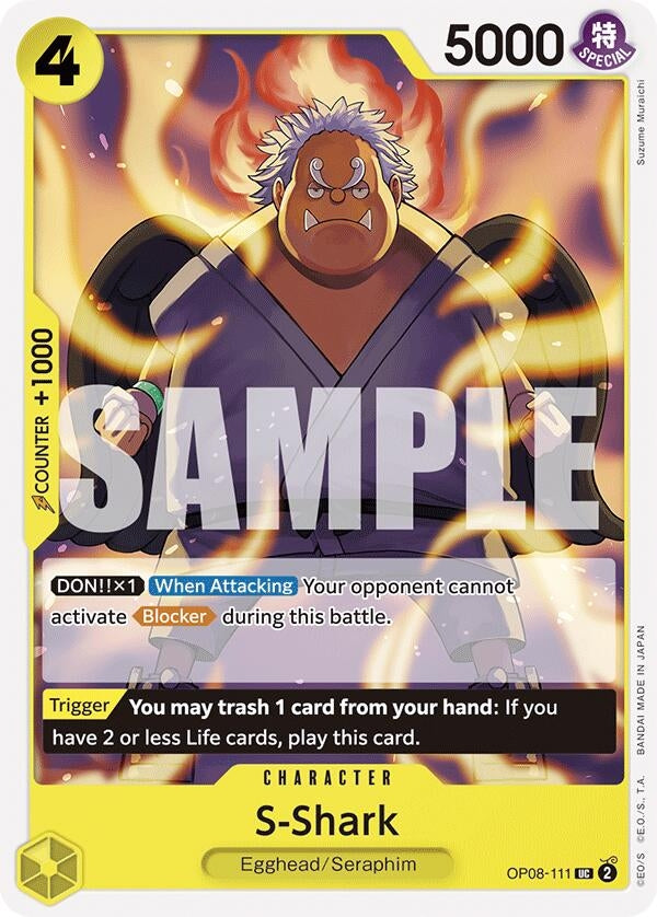S-Shark (8111) (OP08) - One Piece Card Game Single