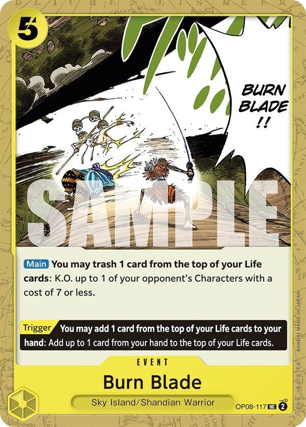 Burn Blade (8117) (OP08) - One Piece Card Game Single
