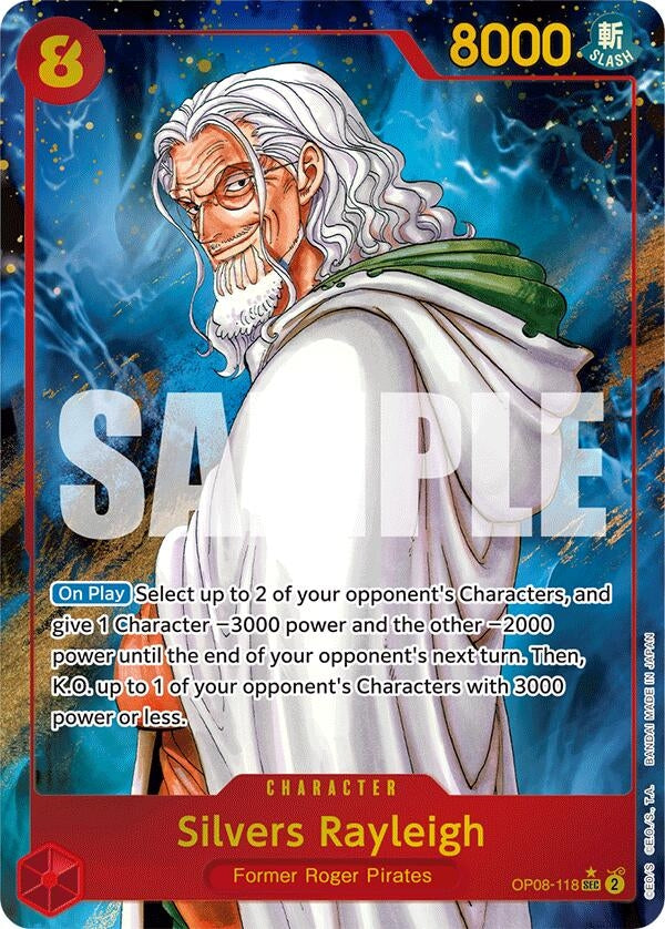 Silvers Rayleigh (Parallel) (8118) (OP08) - One Piece Card Game Single