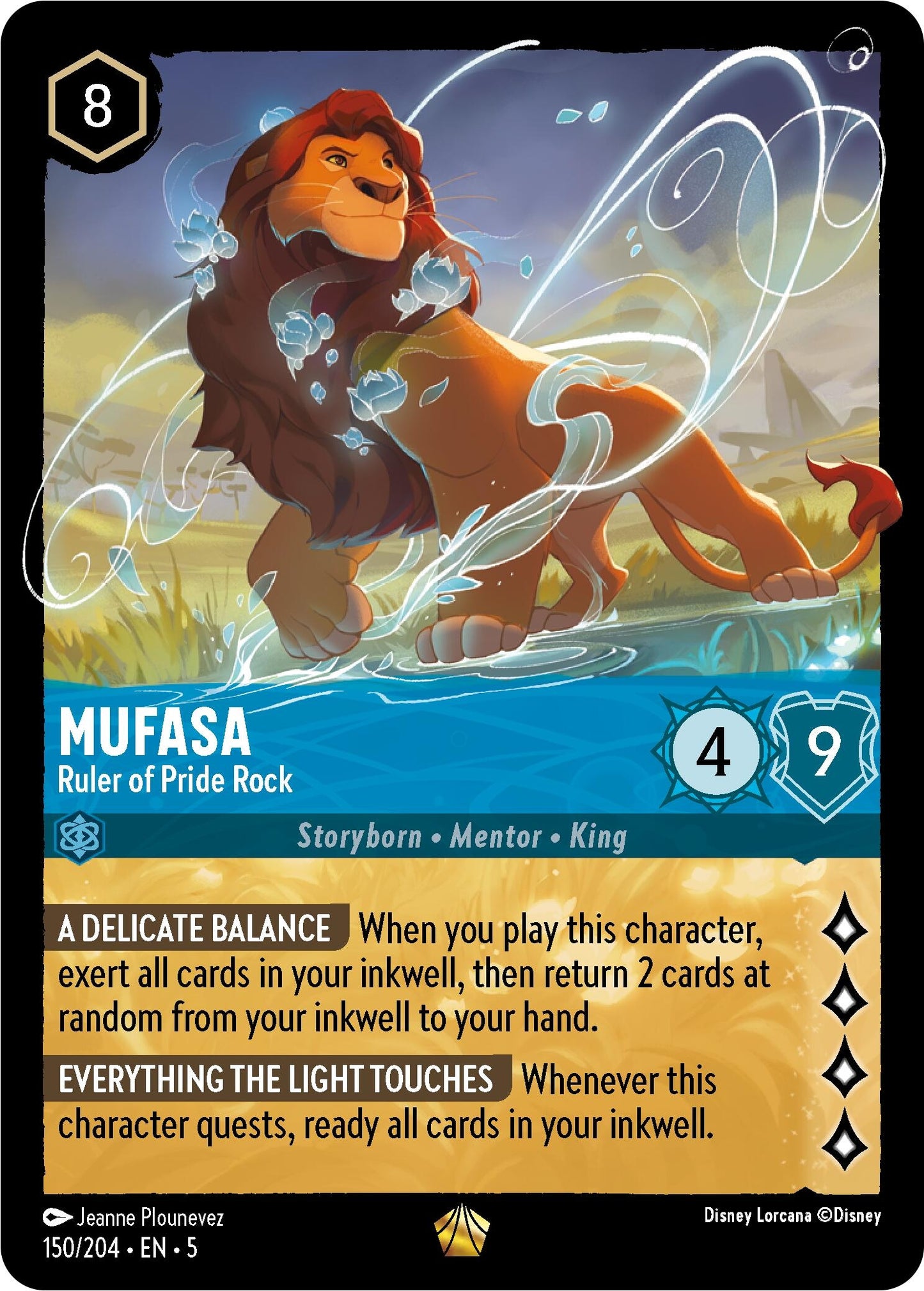 Mufasa - Ruler of Pride Rock (150) (5) - Disney Lorcana Single
