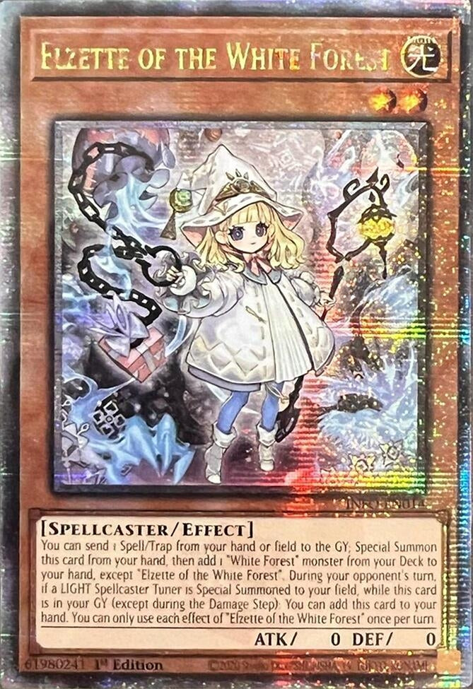 Elzette of the White Forest (Quarter Century Secret Rare) (INFO) - YuGiOh Single