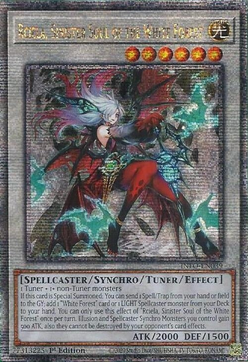 Rciela Sinister Soul of the White Forest (Quarter Century Secret Rare) (INFO) - YuGiOh Single