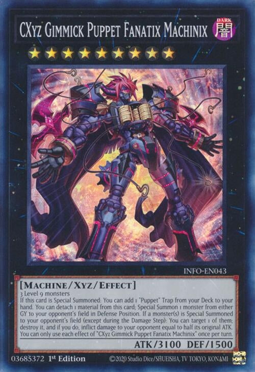 CXyz Gimmick Puppet Fanatix Machinix (INFO) - YuGiOh Single