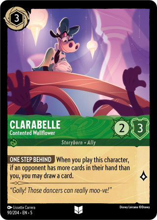 Clarabelle - Contented Wallflower (90) (5) - Disney Lorcana Single