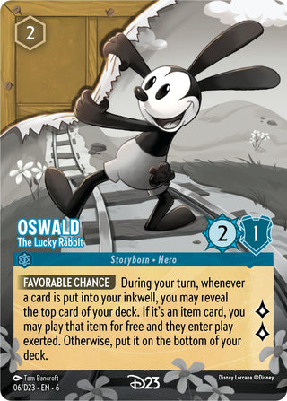 Oswald - The Lucky Rabbit (6) (D23) - Disney Lorcana Single