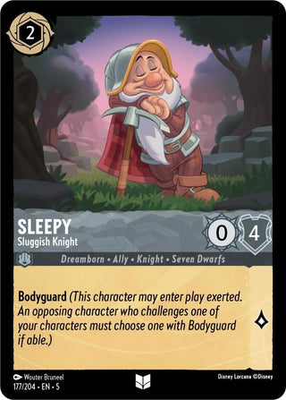 Sleepy - Sluggish Knight (177) (5) - Disney Lorcana Single