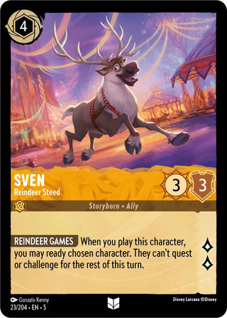 Sven - Reindeer Steed (23) (5) - Disney Lorcana Single