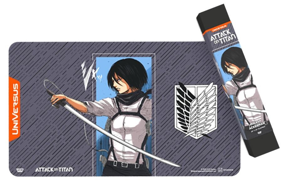 Attack On Titan: Battle for Humanity Playmat: Mikasa Ackerman - Playmats Sealed