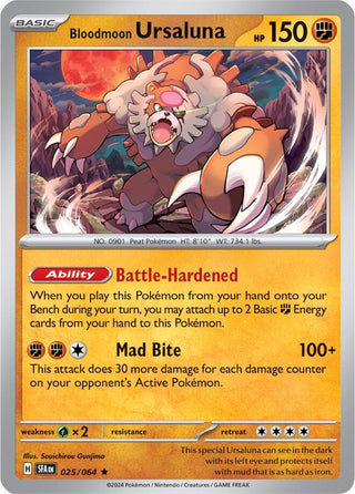 Image for Bloodmoon Ursaluna (025/064) (SV: Shrouded Fable) - Pokemon