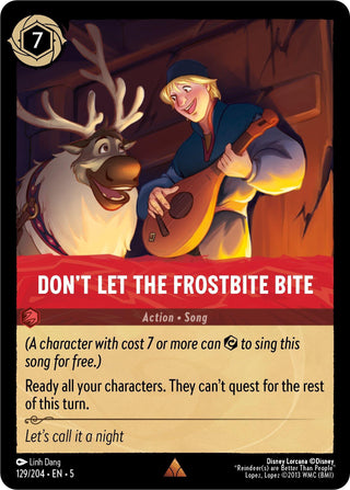 Don’t Let the Frostbite Bite (129) (5) - Disney Lorcana Single