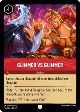 Glimmer vs Glimmer (130) (5) - Disney Lorcana Single