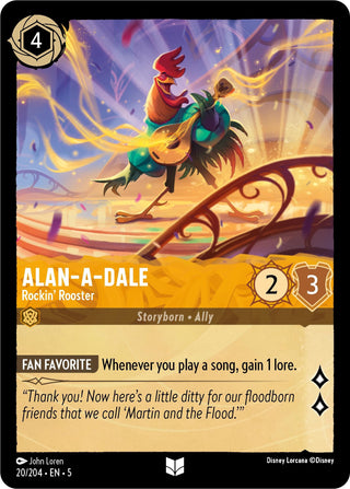 Alan-A-Dale - Rockin’ Rooster (20) (5) - Disney Lorcana Single