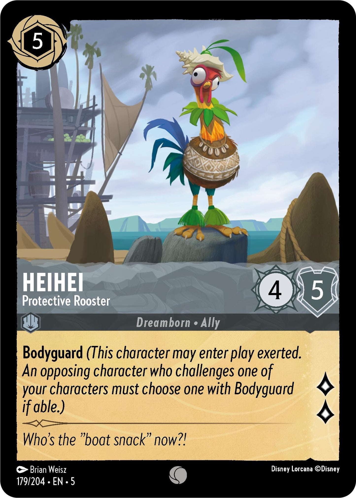 HeiHei - Protective Rooster (179) (5) - Disney Lorcana Single