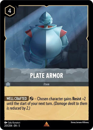 Plate Armor (201) (5) - Disney Lorcana Single