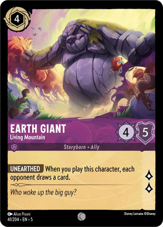 Earth Giant - Living Mountain (41) (5) - Disney Lorcana Single