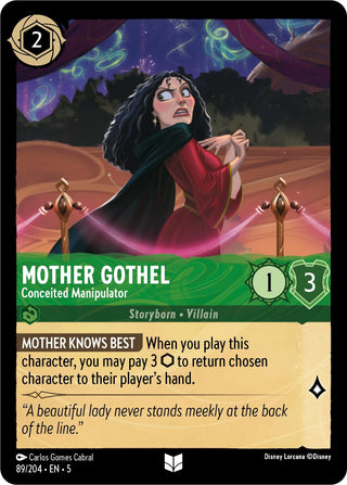 Mother Gothel - Conceited Manipulator (89) (5) - Disney Lorcana Single
