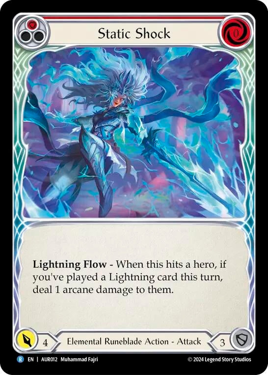 Static Shock (Red) (12) - Flesh and Blood TCG Single