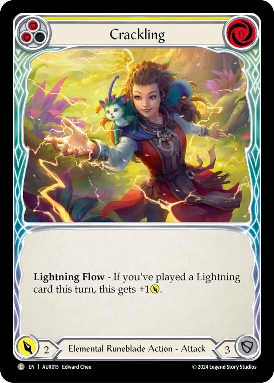 Crackling (Yellow) (15) - Flesh and Blood TCG Single