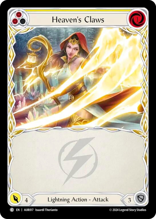 Heaven’s Claws (Yellow) (17) - Flesh and Blood TCG Single