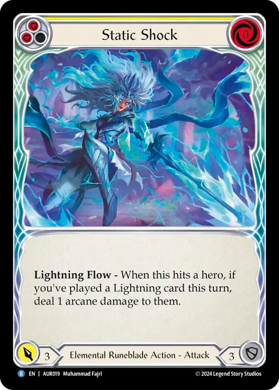 Static Shock (Yellow) (19) - Flesh and Blood TCG Single