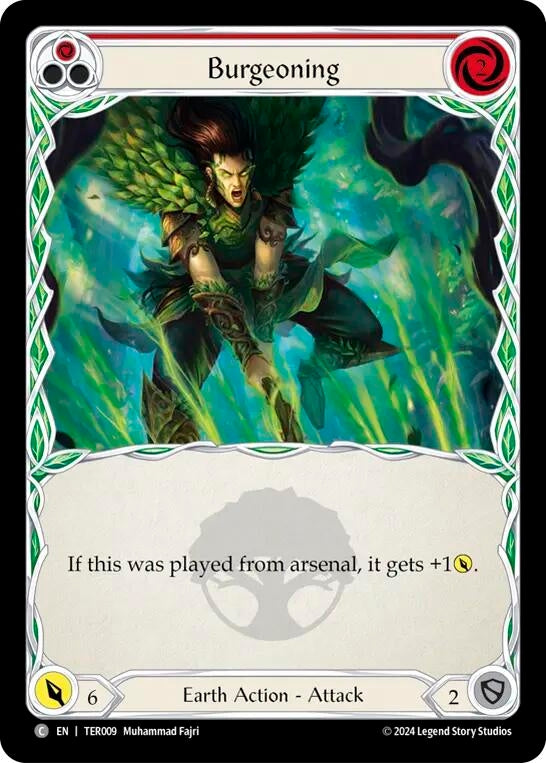 Burgeoning (Red) (9) - Flesh and Blood TCG Single