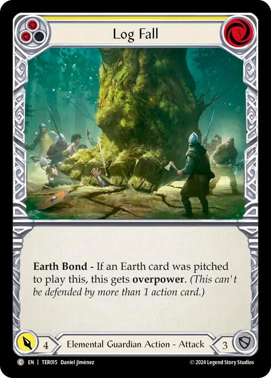 Log Fall (Yellow) (15) - Flesh and Blood TCG Single