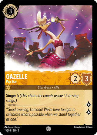 Gazelle - Pop Star (11) (5) - Disney Lorcana Single