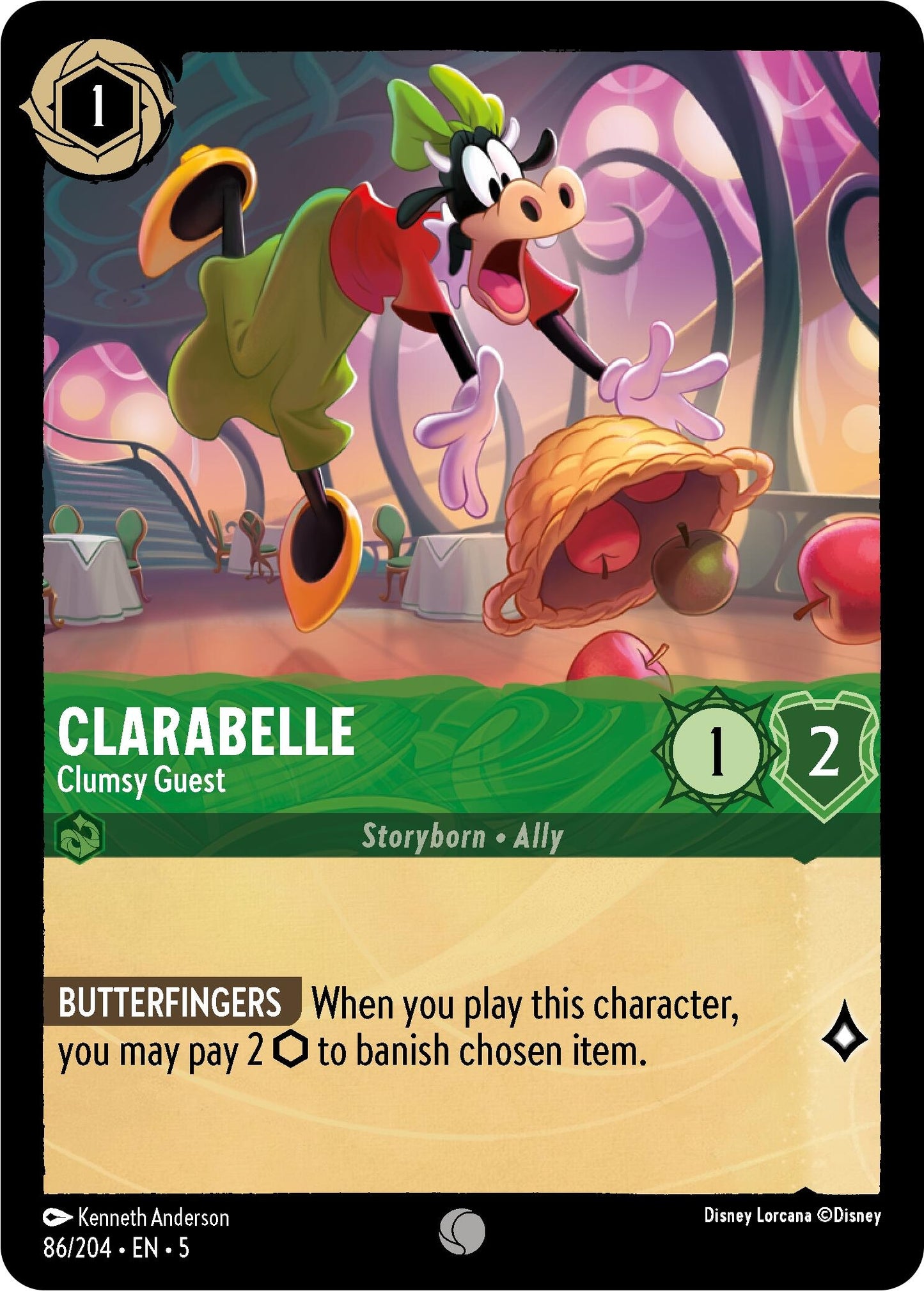 Clarabelle - Clumsy Guest (86) (5) - Disney Lorcana Single