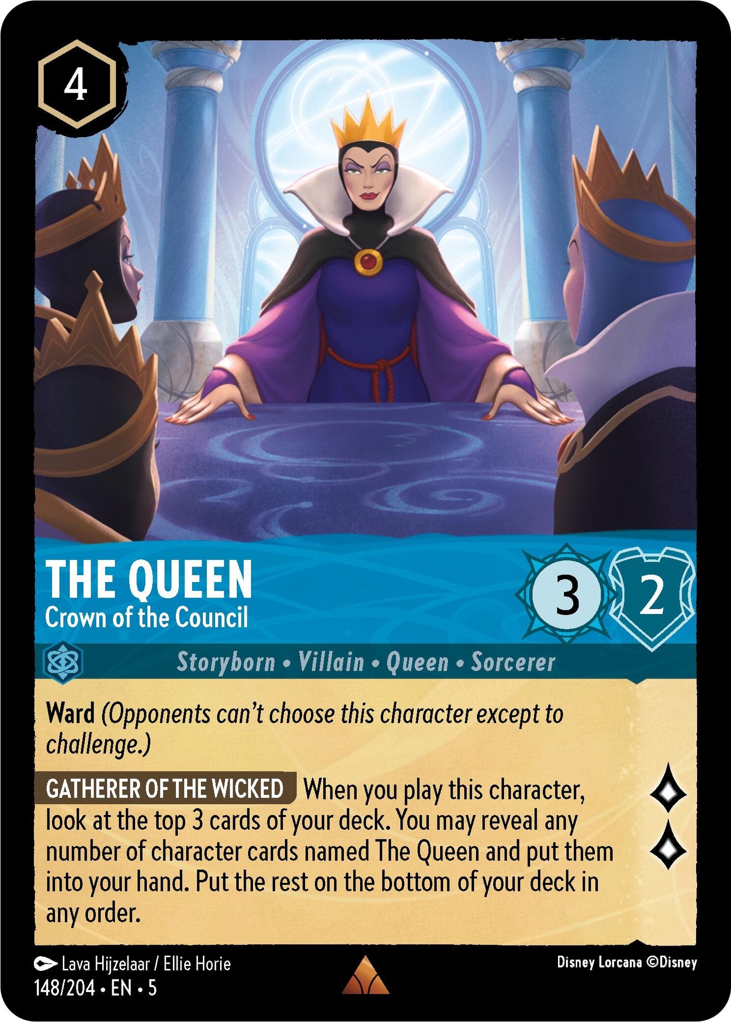 The Queen - Crown of the Council (148) (5) - Disney Lorcana Single