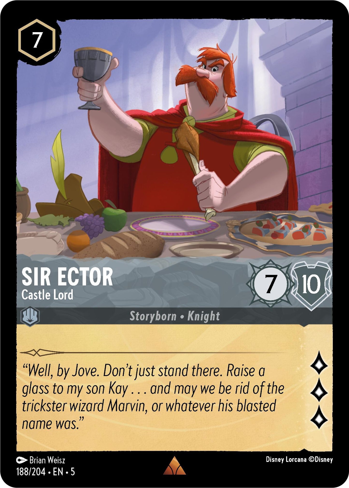 Sir Ector - Castle Lord (188) (5) - Disney Lorcana Single