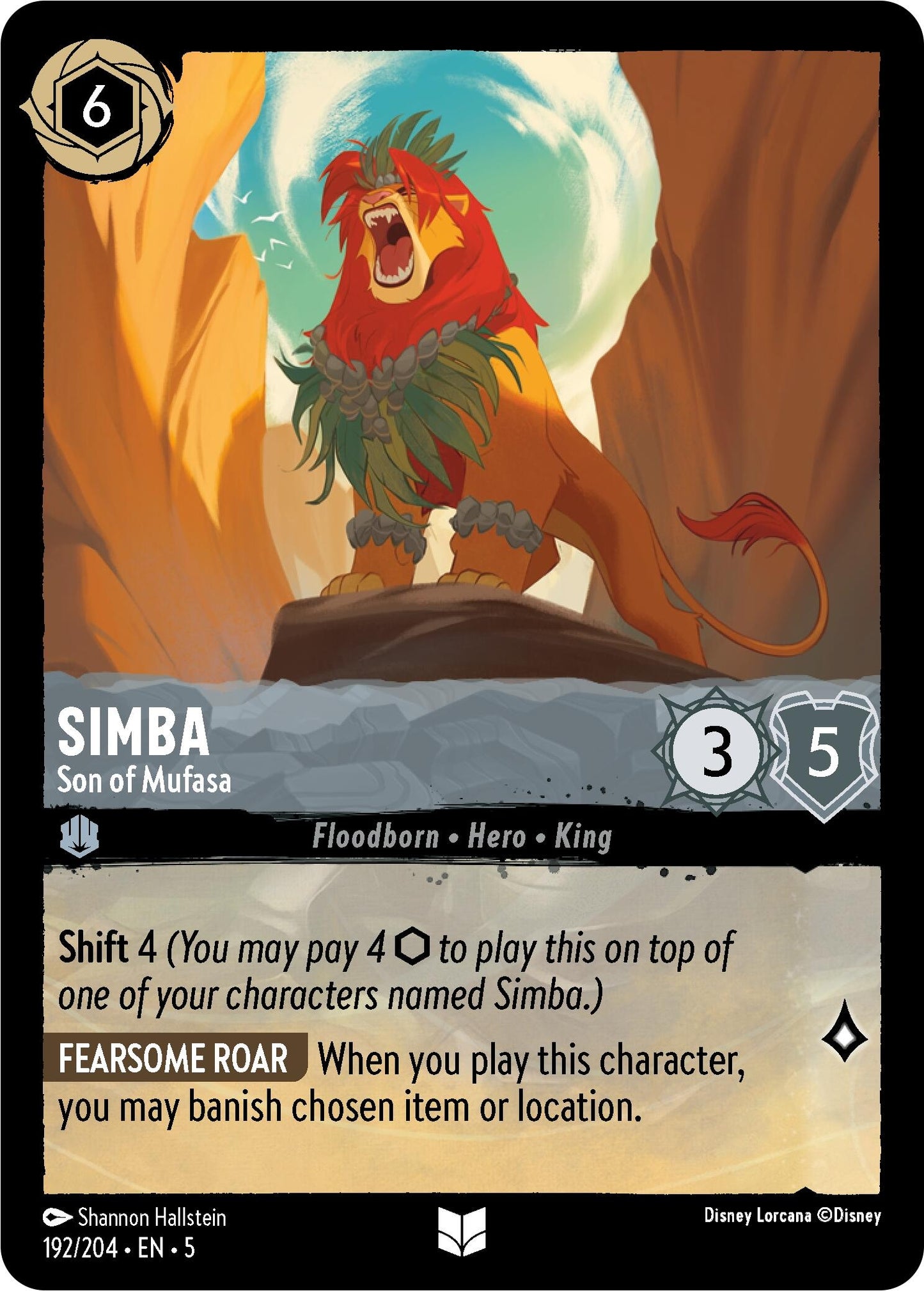 Simba - Son of Mufasa (192) (5) - Disney Lorcana Single