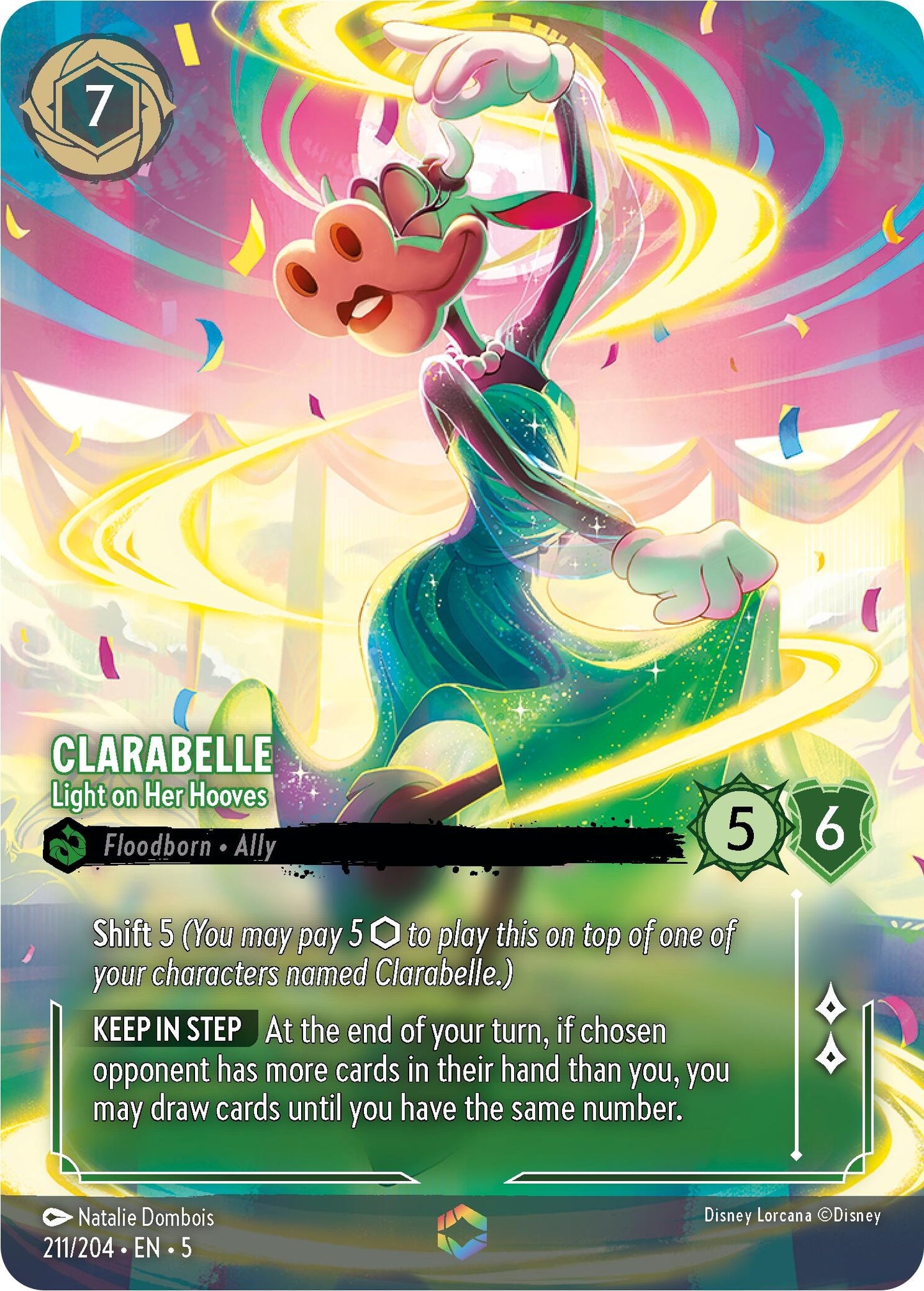 Clarabelle - Light on Her Hooves (Enchanted) (211) (5) - Disney Lorcana Single