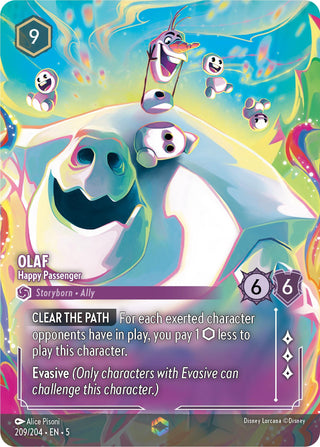 Olaf - Happy Passenger (Enchanted) (209) (5) - Disney Lorcana Single