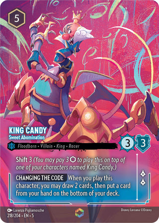 King Candy - Sweet Abomination (Enchanted) (218) (5) - Disney Lorcana Single