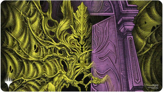 Duskmourn Playmat for Magic: The Gathering - Alt Art Key Character Mythic 4 (Valgavoth Terror Eater - Double Exposure