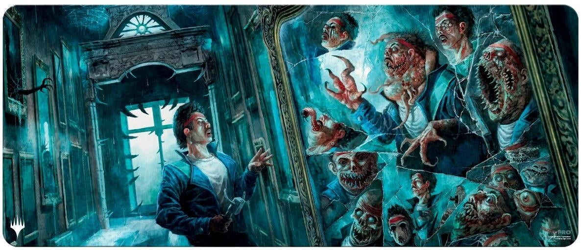 Duskmourn 6ft Table Playmat for Magic: The Gathering - MirrorMirror Room / Fractured Realm - Playmats Sealed