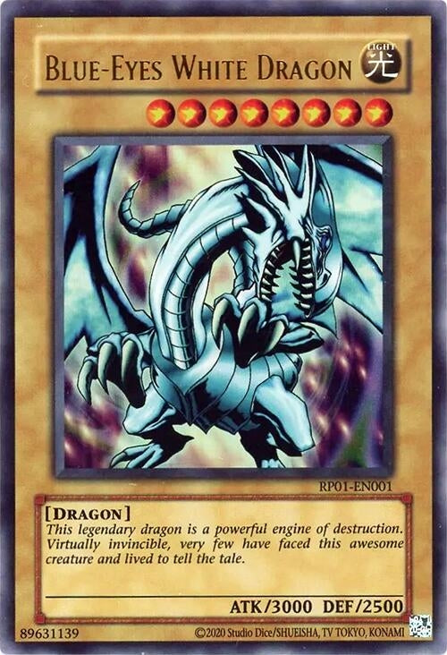Blue-Eyes White Dragon (1001) (RP01) - YuGiOh Single