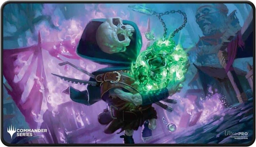 Commander Series Black-Stitched Playmat for Magic: The Gathering - Tiny Bones (Fan Vote) - Playmats Sealed