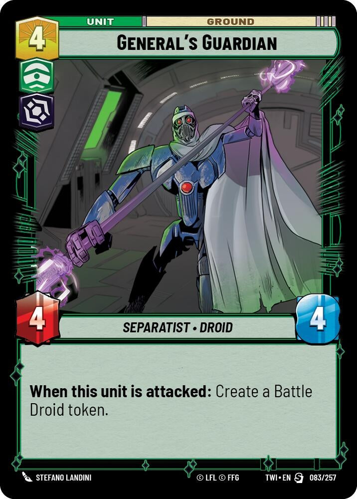 General’s Guardian (83) (TOR) - Star Wars: Unlimited Single