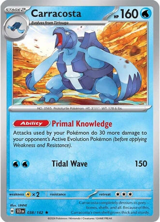 Image for Carracosta (038/142) (SV07: Stellar Crown) - Pokemon