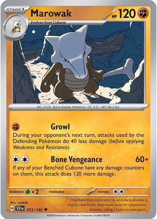 Image for Marowak (073/142) (SV07: Stellar Crown) - Pokemon