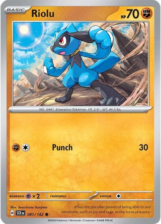 Image for Riolu (081/142) (SV07: Stellar Crown) - Pokemon